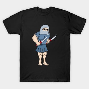 A Masked Warrior with Big Legs T-Shirt